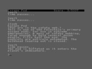 Planetfall for Commodore 16 & Plus/4 - Entering a planets atmosphere...