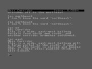 Planetfall for Commodore 16 & Plus/4 - I seem relatively safe, for the moment, so I'm exploring...