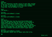 Planetfall for Amstrad PCW - Exploring and waiting...