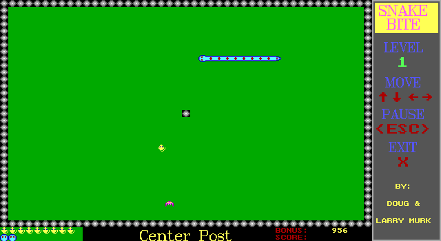 Snake Bite IBM PC/Compatibles Screenshot: Gameplay on the first level.
