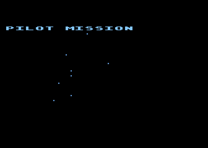 Star Raiders Atari 5200 Screenshot: When the game starts you can select your skill level.