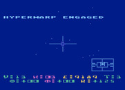 Star Raiders for Atari 5200 - Enter hyperspace to travel to a destination.