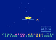 Star Raiders for Atari 5200 - Docking at a starbase for repairs.