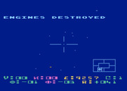 Star Raiders for Atari 5200 - I'm hit! And my engines are destroyed, that's not good!