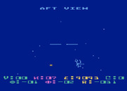 Star Raiders for Atari 5200 - Aft view; one enemy destroyed, more to go...