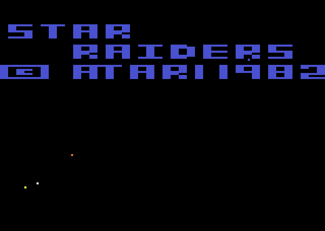 Star Raiders Atari 2600 Screenshot: Title screen.