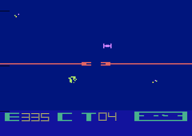 Star Raiders Atari 2600 Screenshot: The game begins!