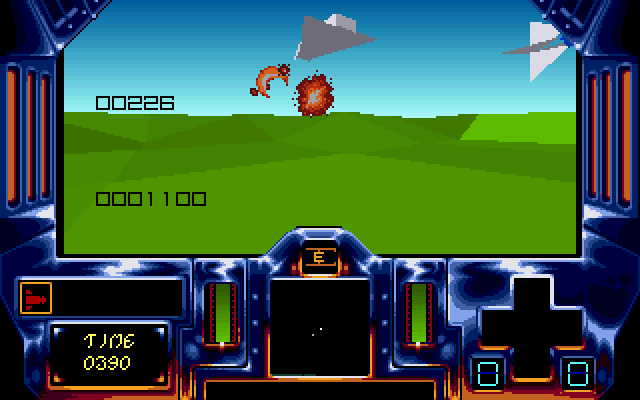 Strike II IBM PC/Compatibles Screenshot: Enemy spotted!