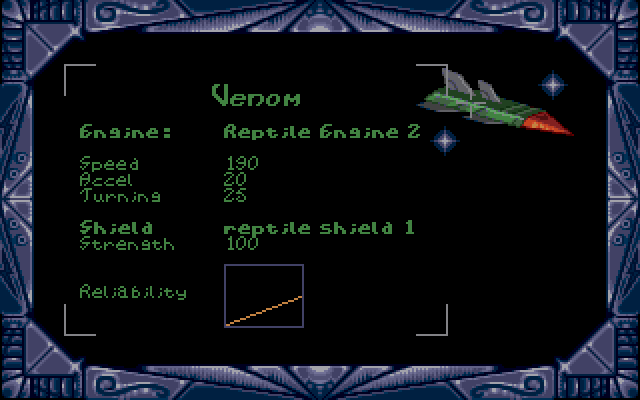 Strike II IBM PC/Compatibles Screenshot: You can also select a type of ship.