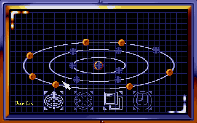 Strike II IBM PC/Compatibles Screenshot: Select a planet...