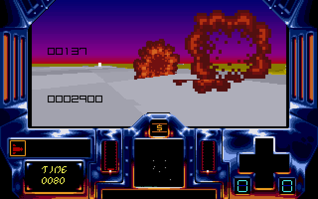 Strike II IBM PC/Compatibles Screenshot: I've been destroyed!