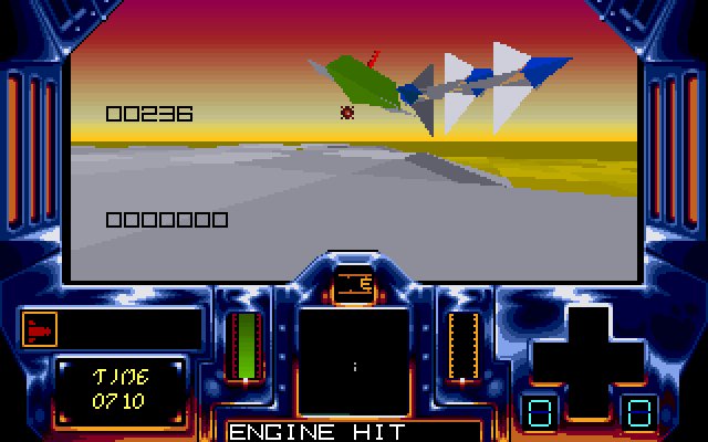 Strike II IBM PC/Compatibles Screenshot: A close encounter...