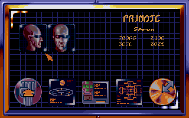 Strike II IBM PC/Compatibles Screenshot: In between level options.