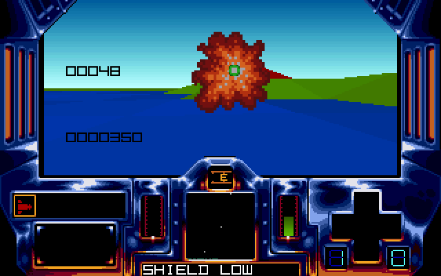Strike II IBM PC/Compatibles Screenshot: I've been destroyed!!!