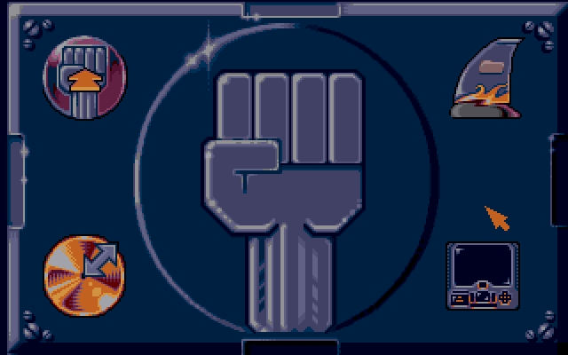 Strike II IBM PC/Compatibles Screenshot: The main menu.