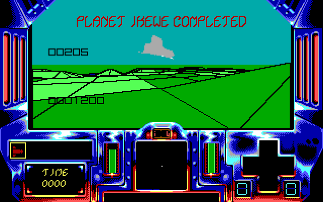 Strike II IBM PC/Compatibles Screenshot: Level complete!