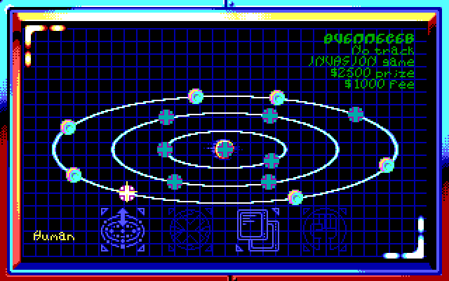 Strike II IBM PC/Compatibles Screenshot: System map.