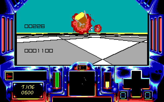 Strike II IBM PC/Compatibles Screenshot: Enemy hit!