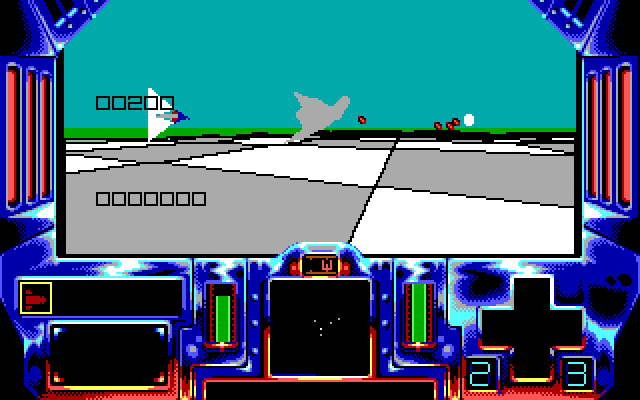 Strike II IBM PC/Compatibles Screenshot: Enemy attacking...
