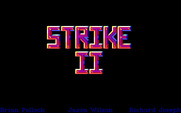 Strike II for IBM PC/Compatibles - Title screen.