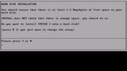 Strike II for IBM PC/Compatibles - Do you want to install to a hard disk?