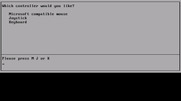 Strike II for IBM PC/Compatibles - Controller selection.