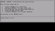 Strike II for IBM PC/Compatibles - Setup screen introduction.