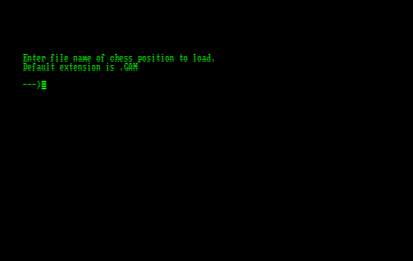 World Class Chess IBM PC/Compatibles Screenshot: Loading a saved game.