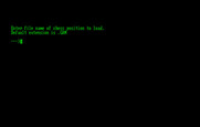 World Class Chess for IBM PC/Compatibles - Loading a saved game.