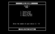 Skill Builders for IBM PC/Compatibles - Title screen and main menu.