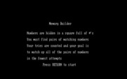 Skill Builders for IBM PC/Compatibles - Memory builder instructions.