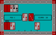 Cribbage for IBM PC/Compatibles - Moving pegs.