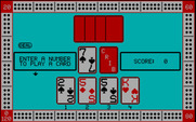 Cribbage for IBM PC/Compatibles - Enter a number to play a card.