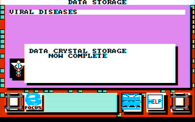 Portal IBM PC/Compatibles Screenshot: Data crystal storage now complete.
