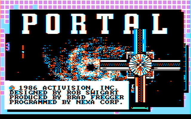 Portal IBM PC/Compatibles Screenshot: Title screen.
