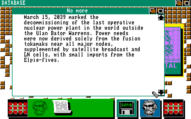 Portal Amiga Screenshot: Some more background on nuclear power plants...