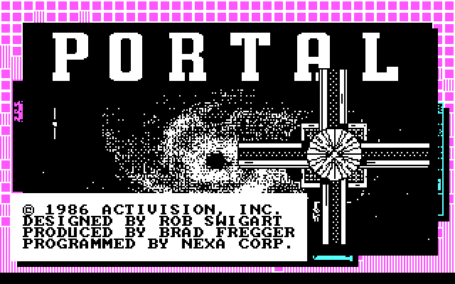 Portal IBM PC/Compatibles Screenshot: Title screen.