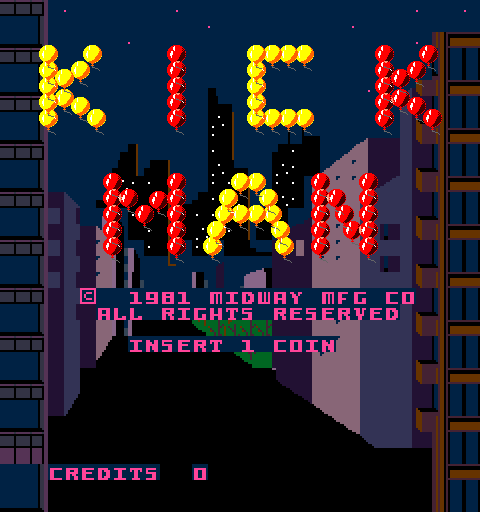 Kick Arcade Screenshot: Title screen.