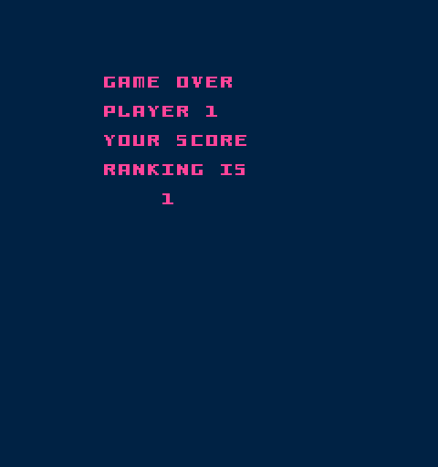 Kick Arcade Screenshot: Game over.