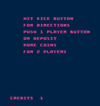 Kick for Arcade - Coin inserted; ready to start?
