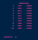 Kick for Arcade - Game attract mode - high score table.