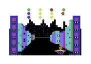 Kick for Commodore 64 - Kicking a balloon.