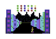 Kick for Commodore 64 - Second level; there are some Pac-Man's this time around!