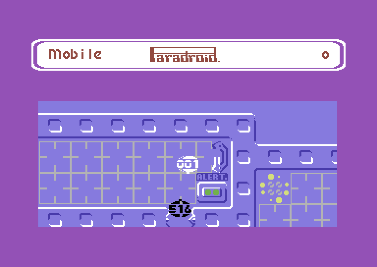 Paradroid Commodore 64 Screenshot: Game start.