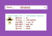 Paradroid for Commodore 64 - About the unit I am currently controlling.