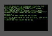 Adventure Pak for Commodore 64 - Sorcer's Castle - My score so far.