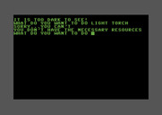 Adventure Pak for Commodore 64 - Castle Adventure - You can't explore the cave without something to light the torch.