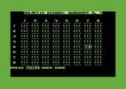 Space Games for Commodore 64 - Trek 64 - Galactic record.