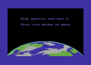 Space Games for Commodore 64 - Creeps - Press joystick button to begin game.