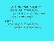 Physical Fitness for TI-99/4A - Ok, let's do some exercises!